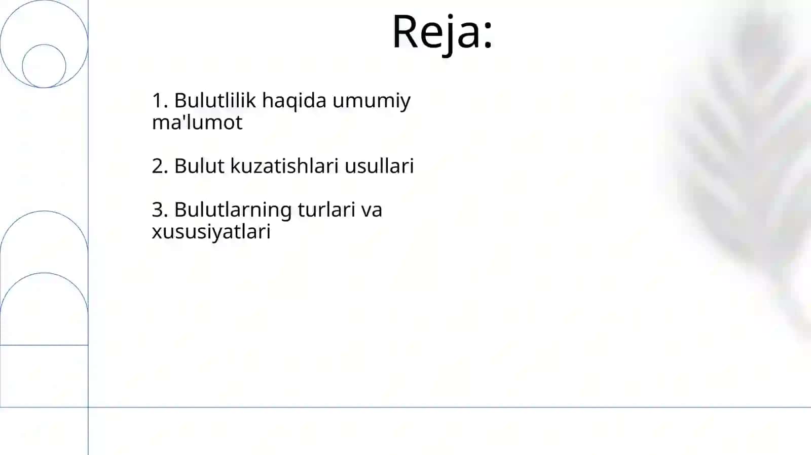 Bulutlilik.Bulutlarni kuzatish 2