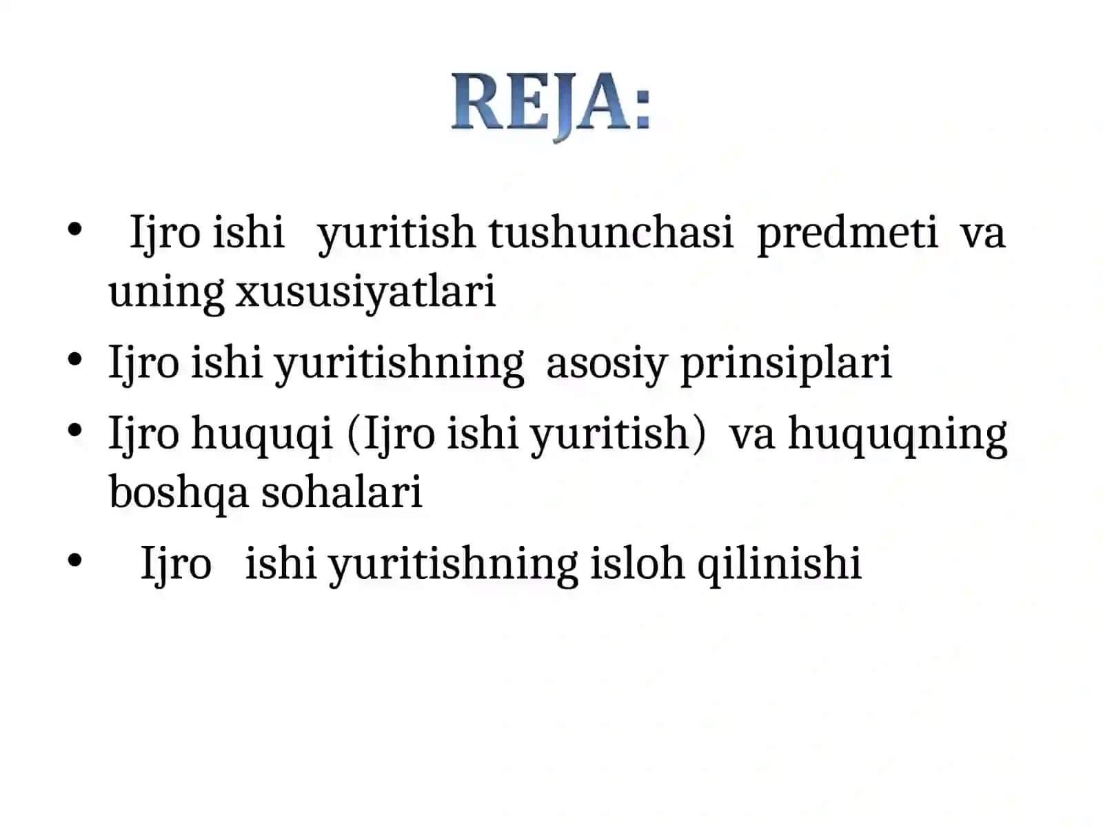 Ijro ishi yuritish 2