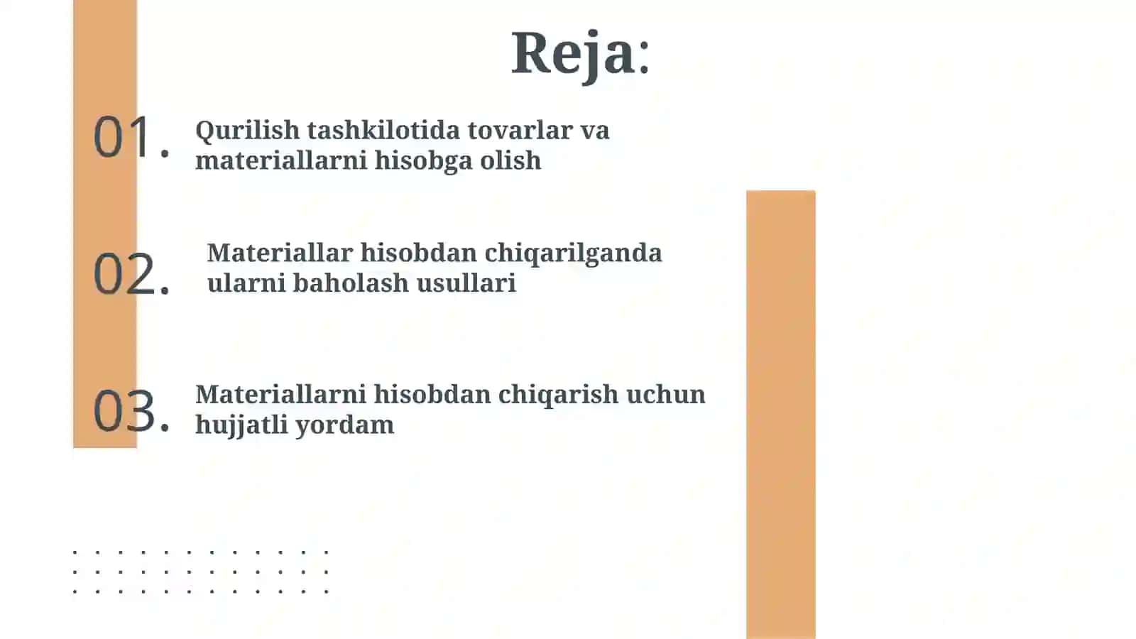 Qurilishtashkilotlari materiallarini hisobga olash 2