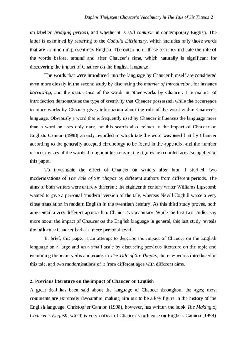 The Tale of Sir Thopas 2