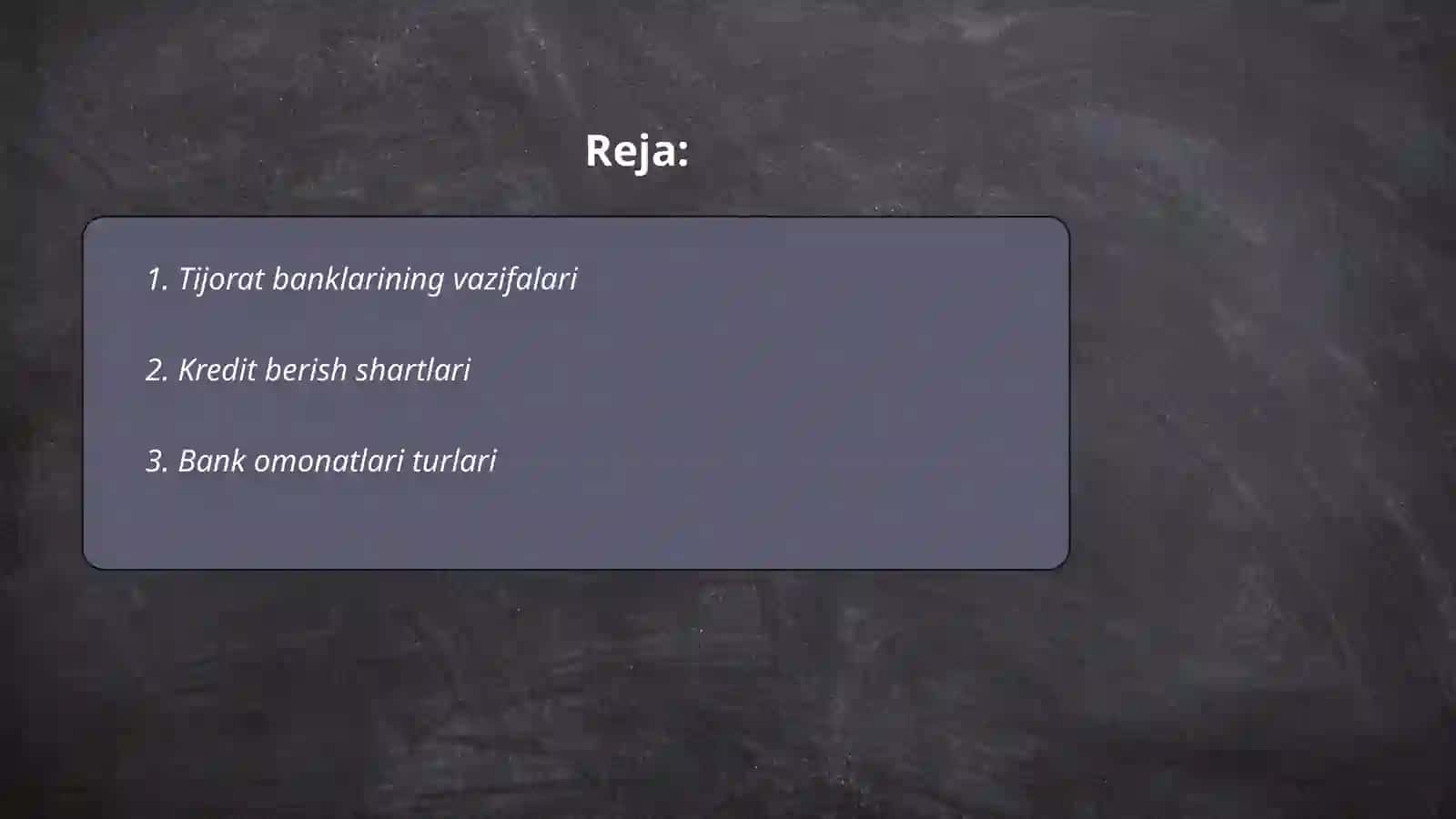 Tijorat banklar operatsiyasi 2