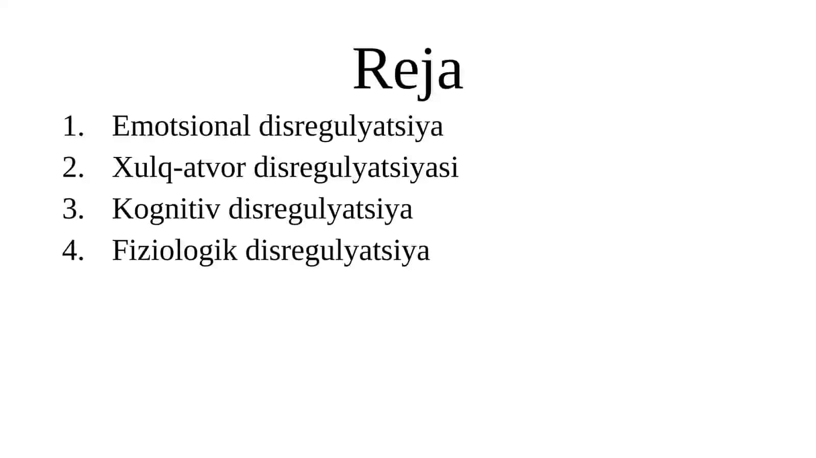 Ichki regulyatsiya buzilishlari 2
