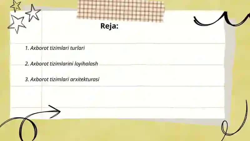 Axborot Tizimlari 2