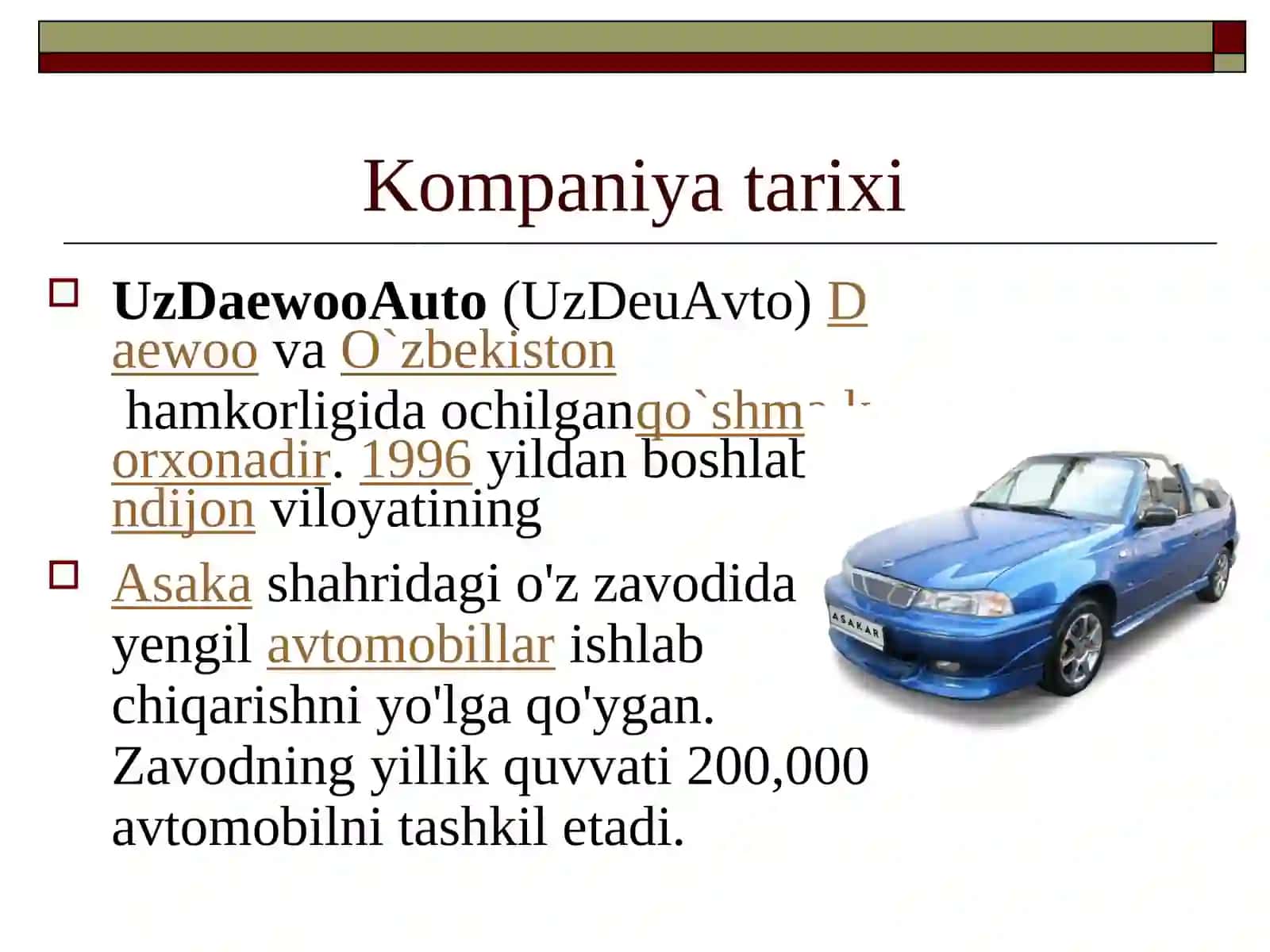 GM-O'zbekiston CHEVROLET 2