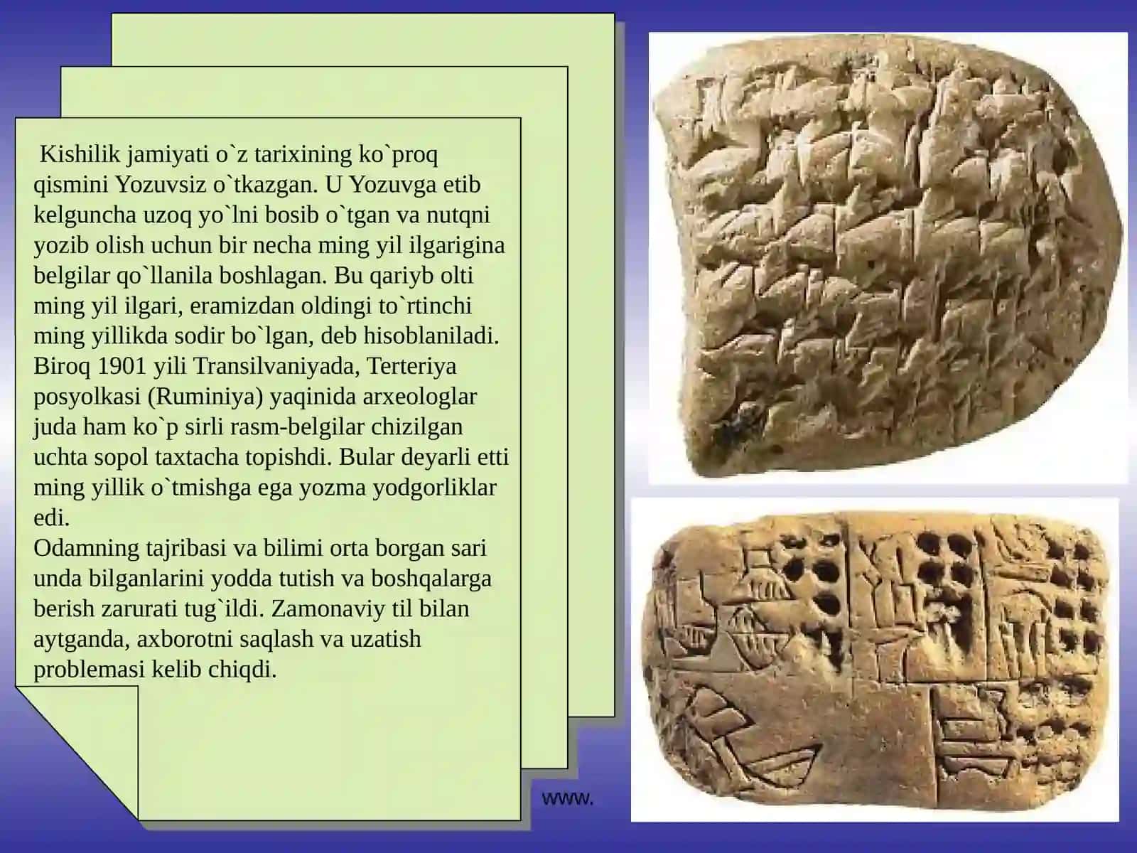 Yozuvning taraqqiyoti 2