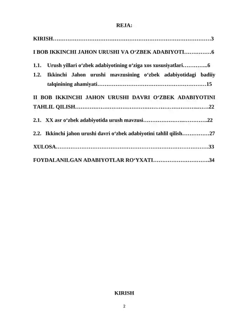 Ikkinchi jahon urushi va o‘zbek adabiyoti 2