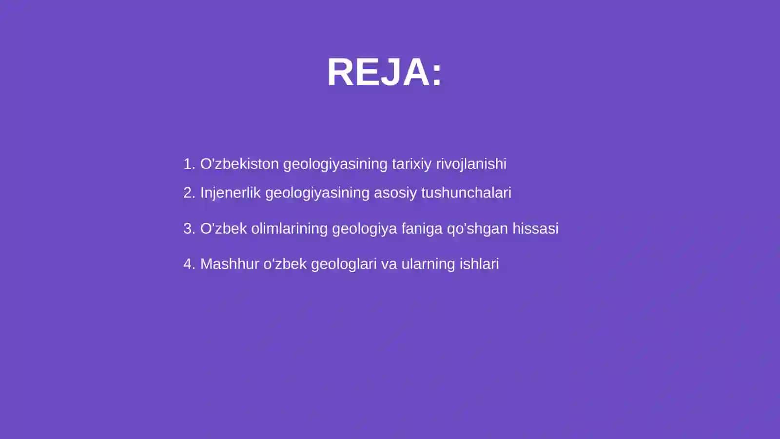O'zbekiston Geologiyasi va Injenerlik Geologiyasi 2
