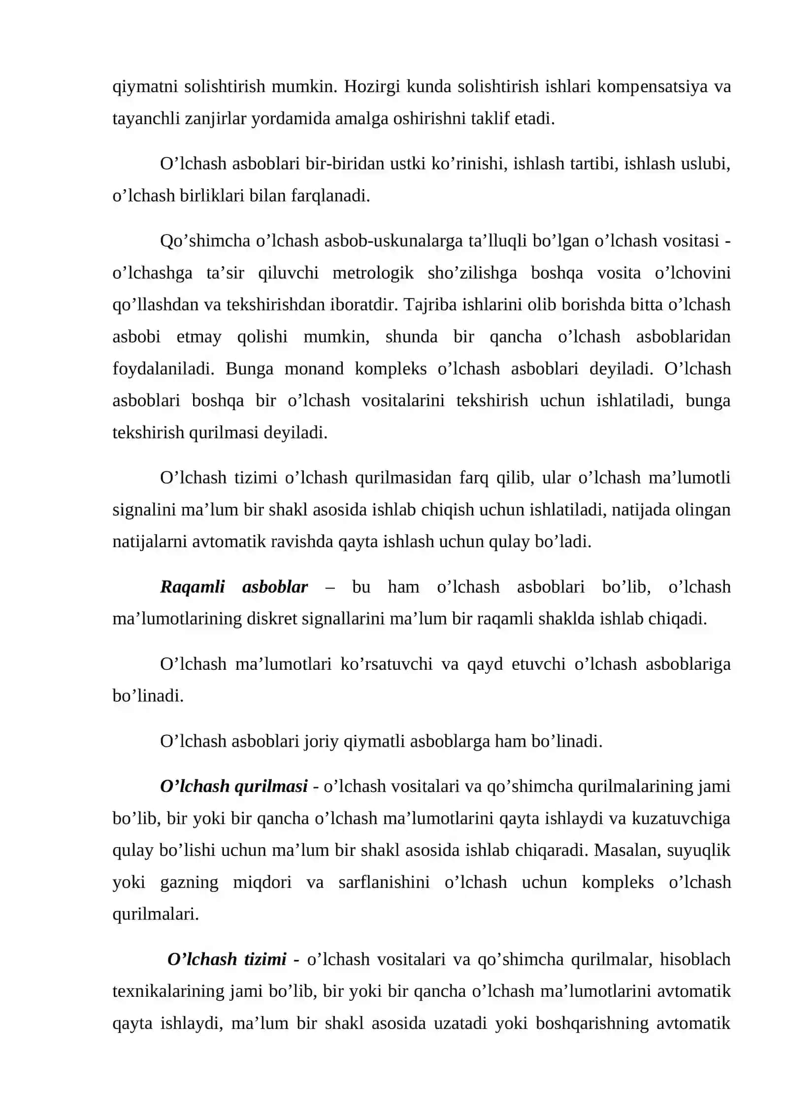 O'lchash vositalari va ularning mеtrologik xususiyati 2