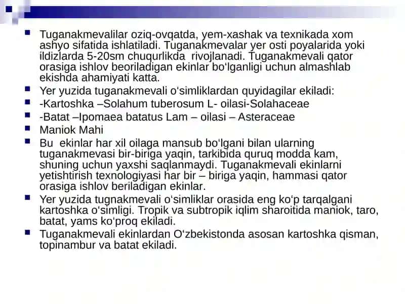 Tugunakmevali ekinlarning ahamiyati 2