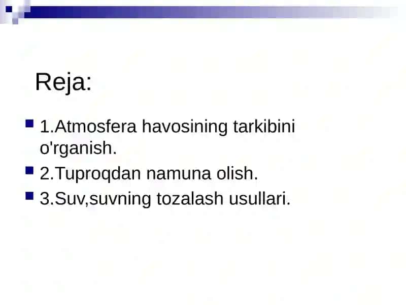 Kommunal gigiena sohasida suv taminoti 2