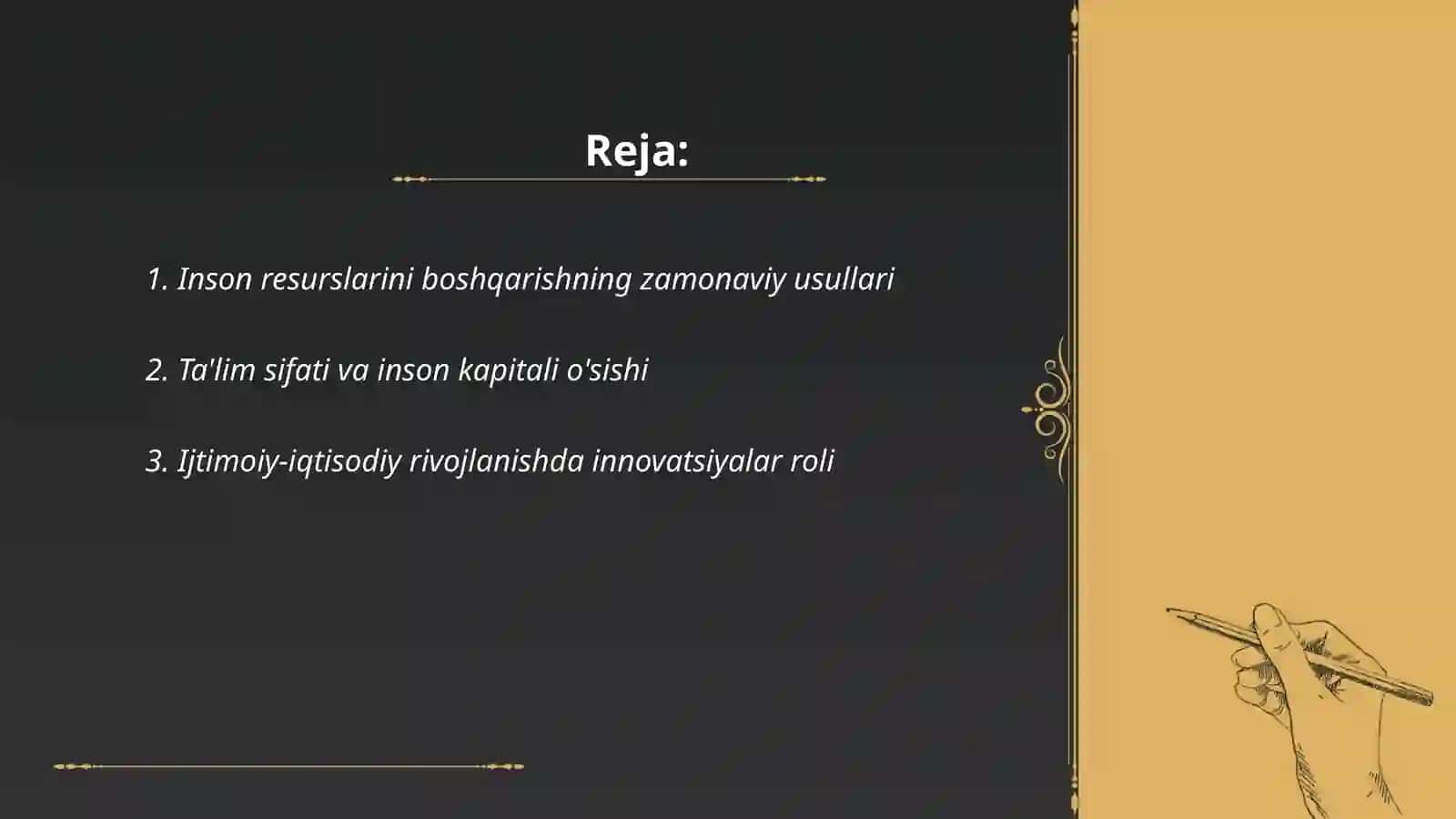 Inson resurslarini boshqarishning zamonaviy usullari 2