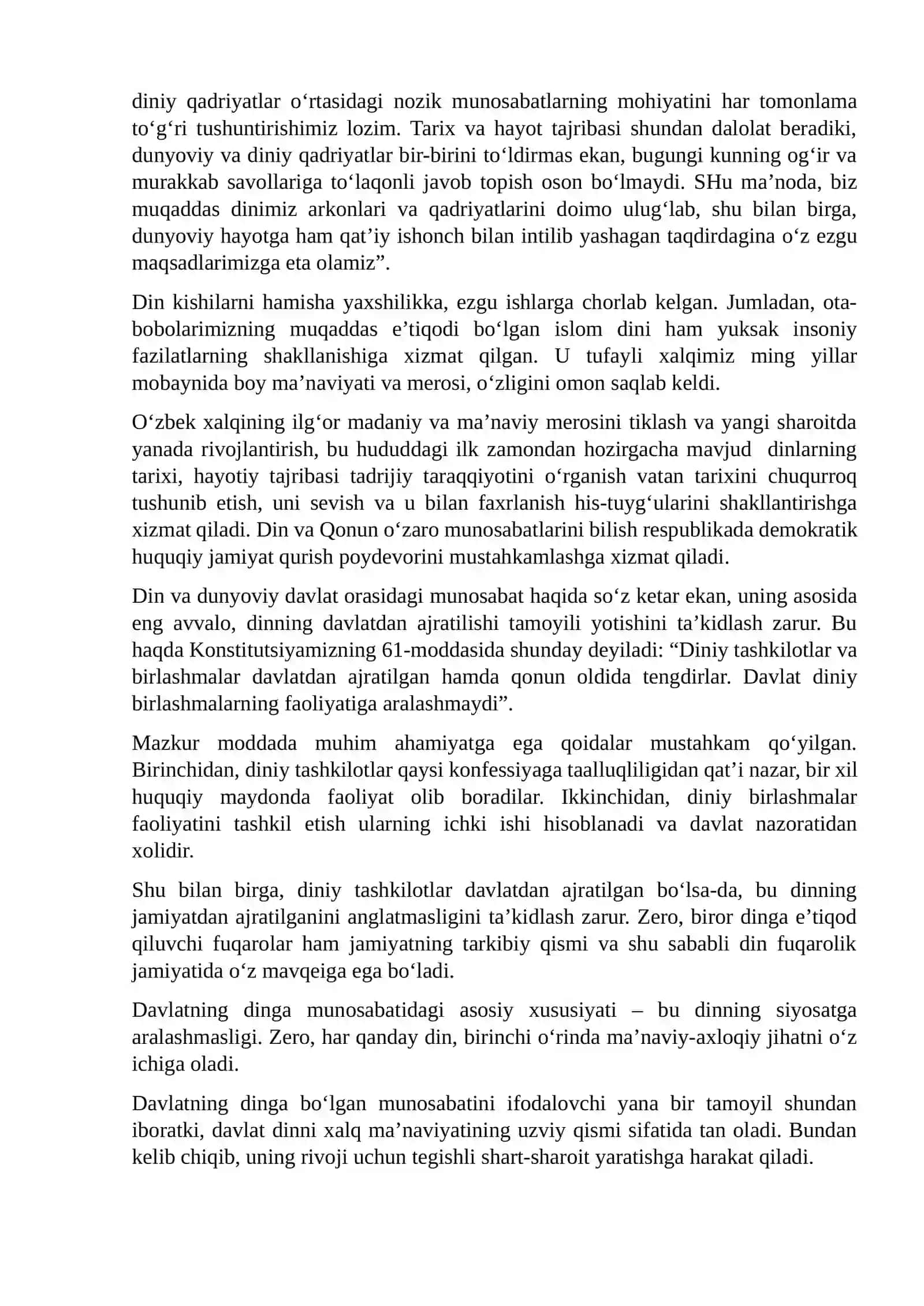 O‘ZBEKISTONDA FAOLIYAT YURITUVCHI DINIY TASHKILOTLAR 2