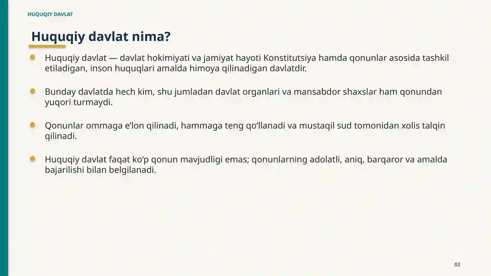 HUQUQIY DAVLAT 2