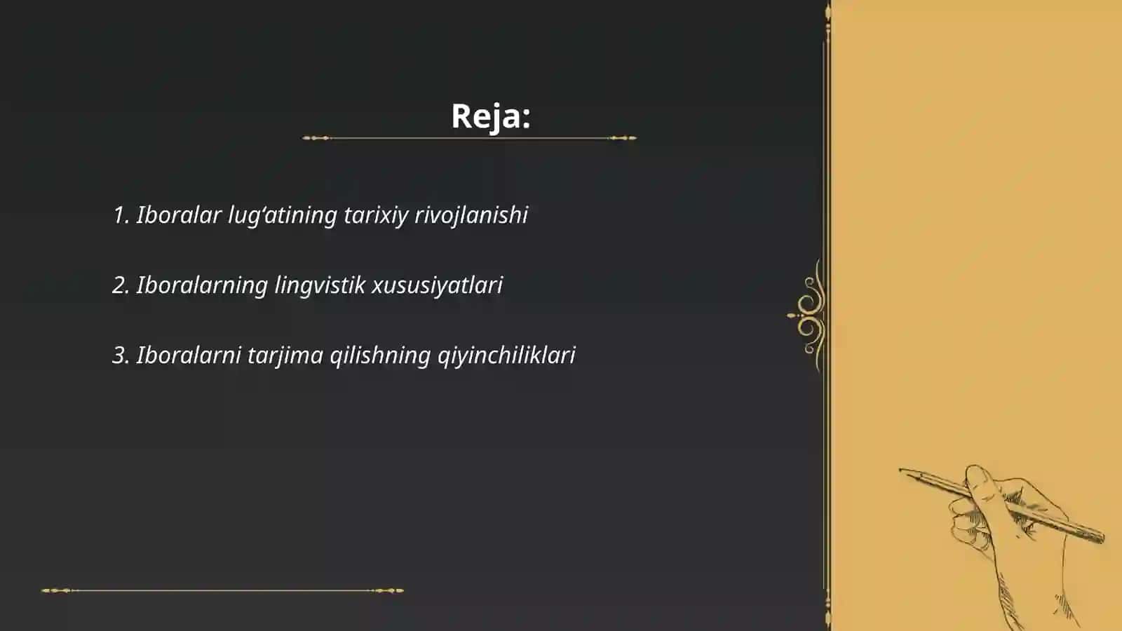 Iboralar lug'ati va unga munosabat 2