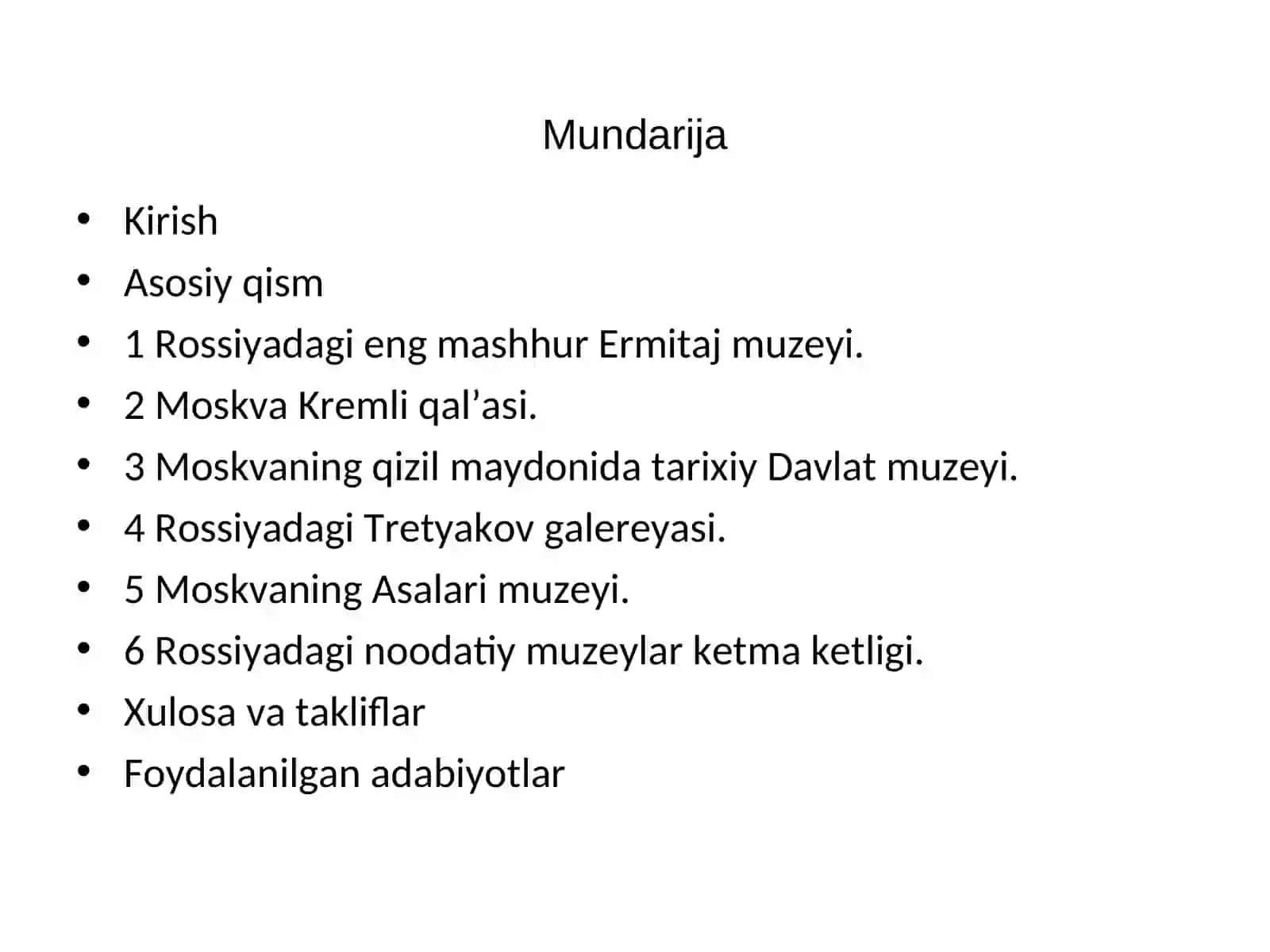 Rossiyada Muzeylar 2