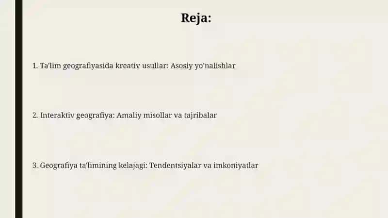 Geografiyata’limidakreativmetodlar 2