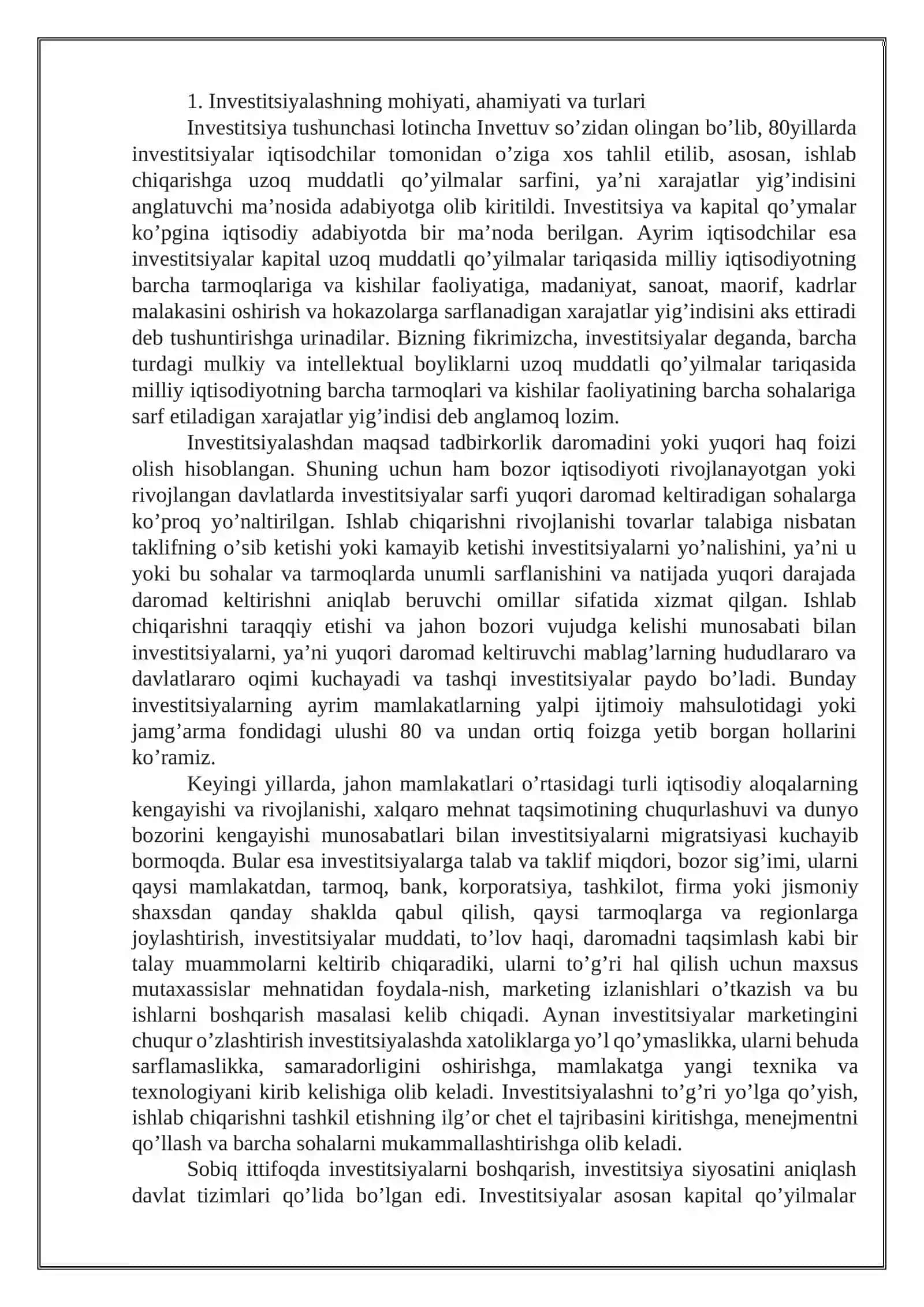 Investitsiyalar marketingi 2