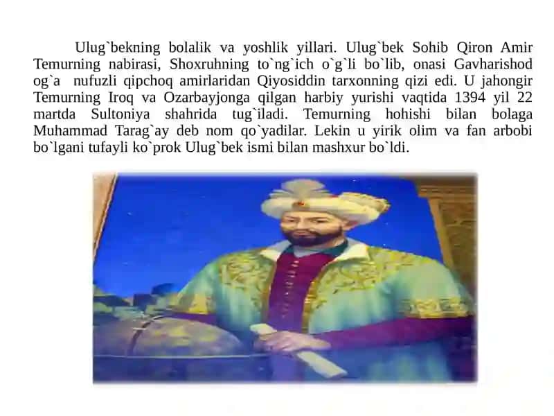 Mirzo Ulug‘bek buyuk alloma va davlat arbobi 2