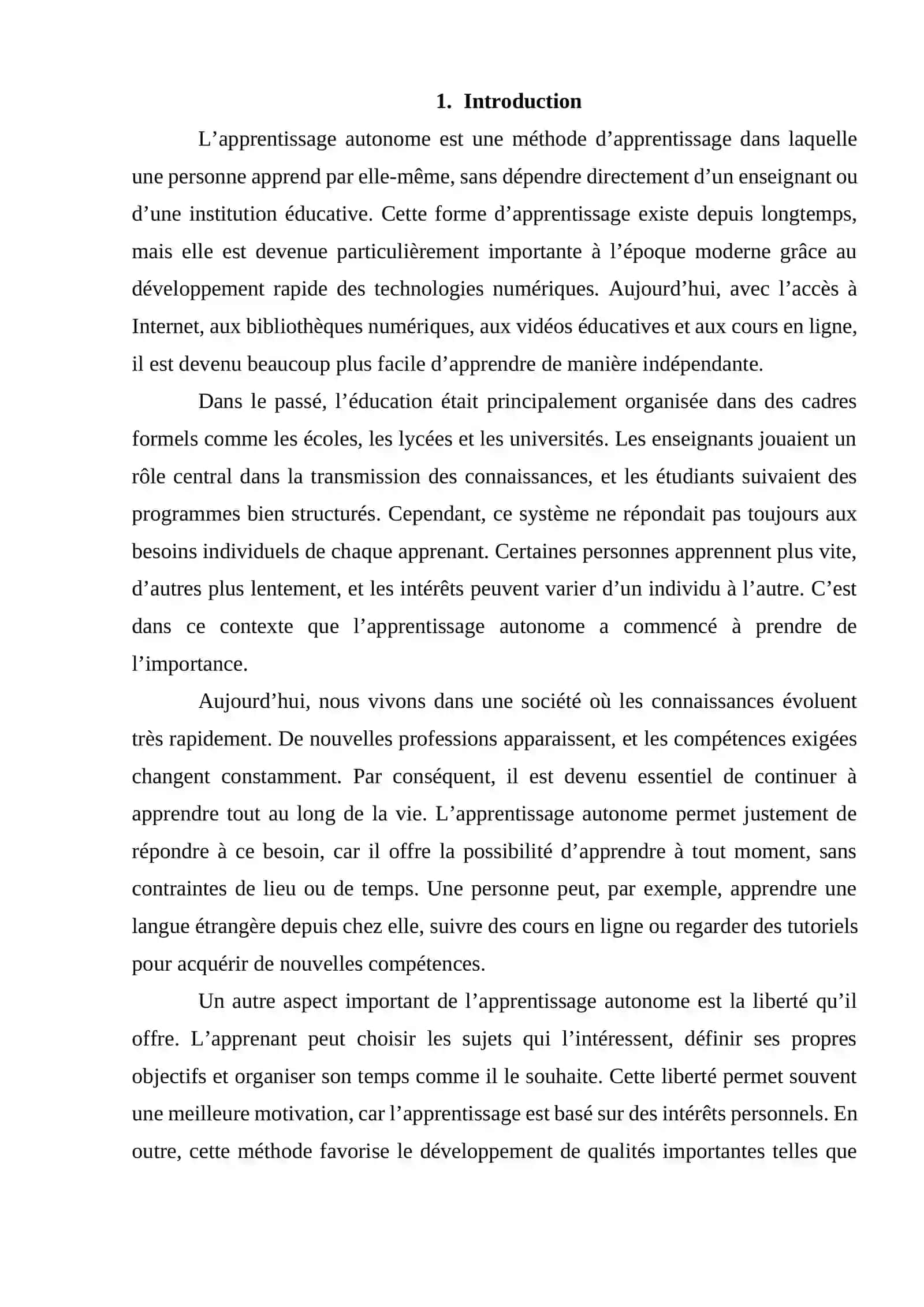 ÉTUDES DE CAS SUR LA RÉUSSITE GRÂCE À L’APPRENTISSAGE AUTONOME 2