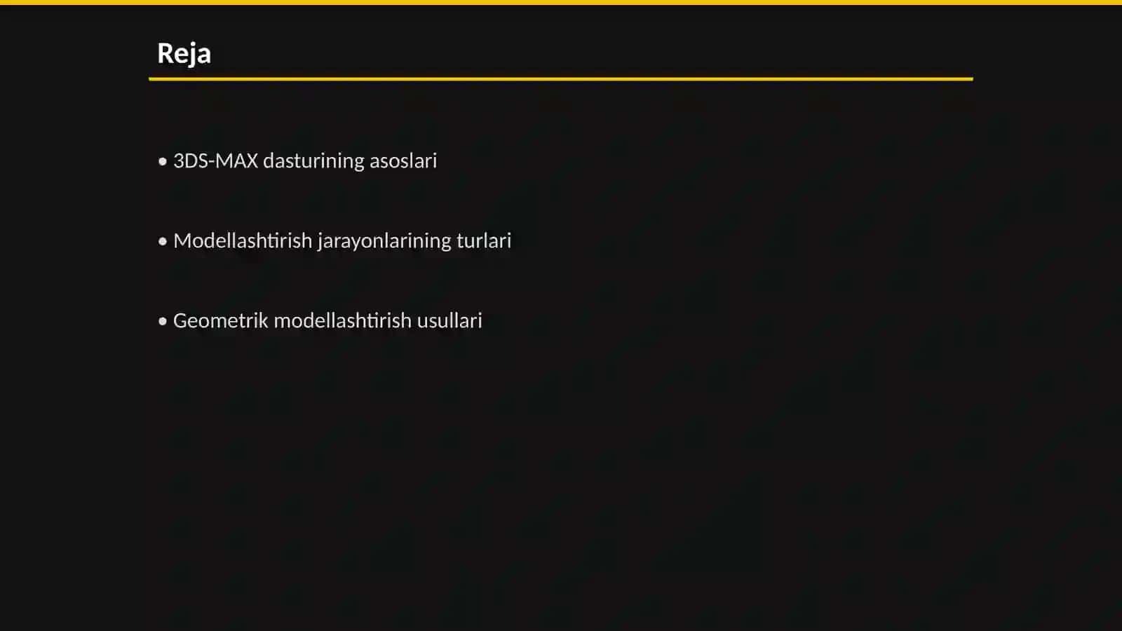 3DS-MAX dasturida turli jarayonlarni modellashtirish 2