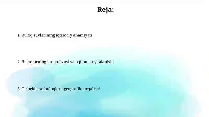 Buloq suvlari 2