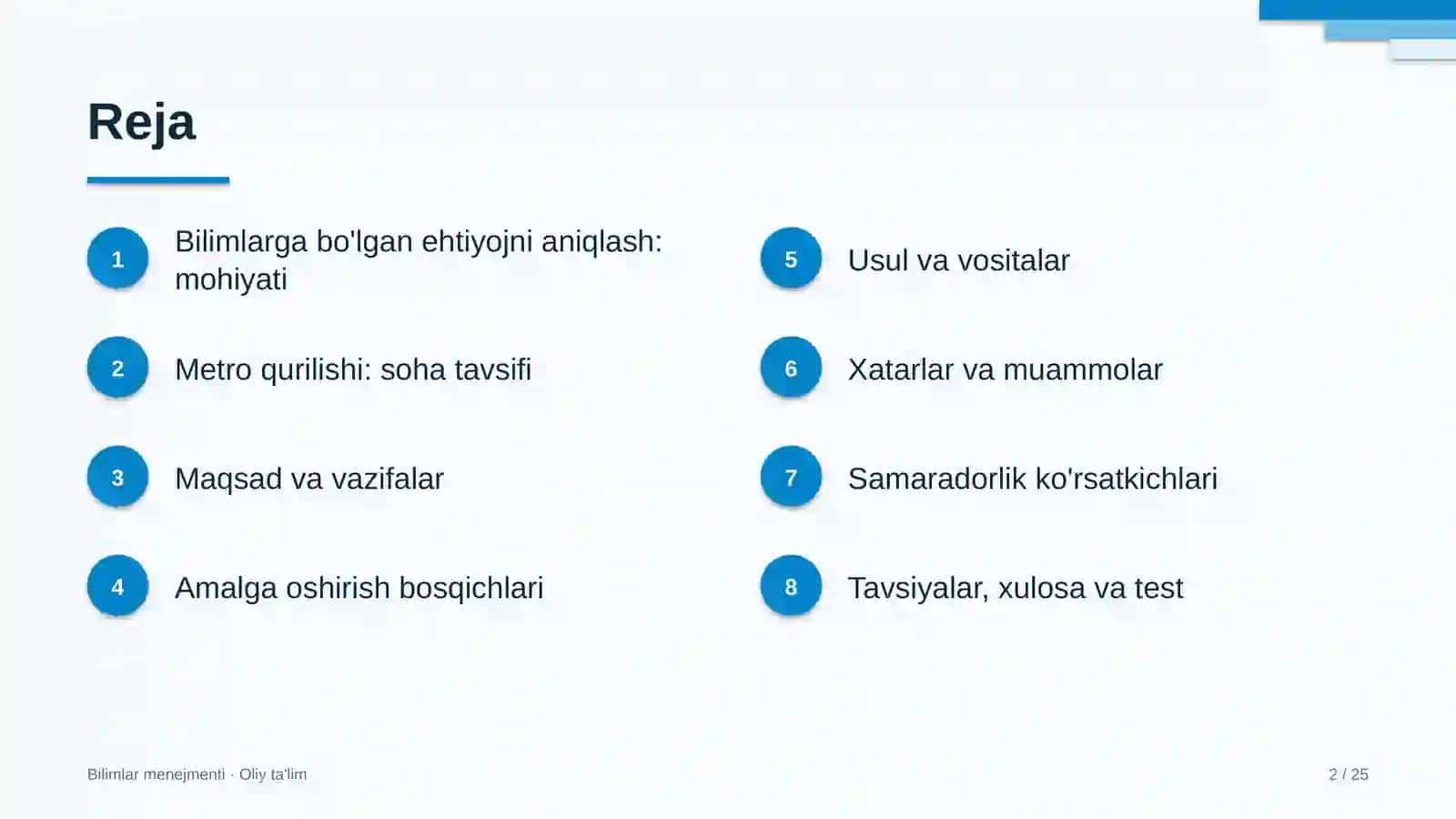 metro qurilishida bilimlarga bo'lgan ehtiyojni aniqlash 7001 2