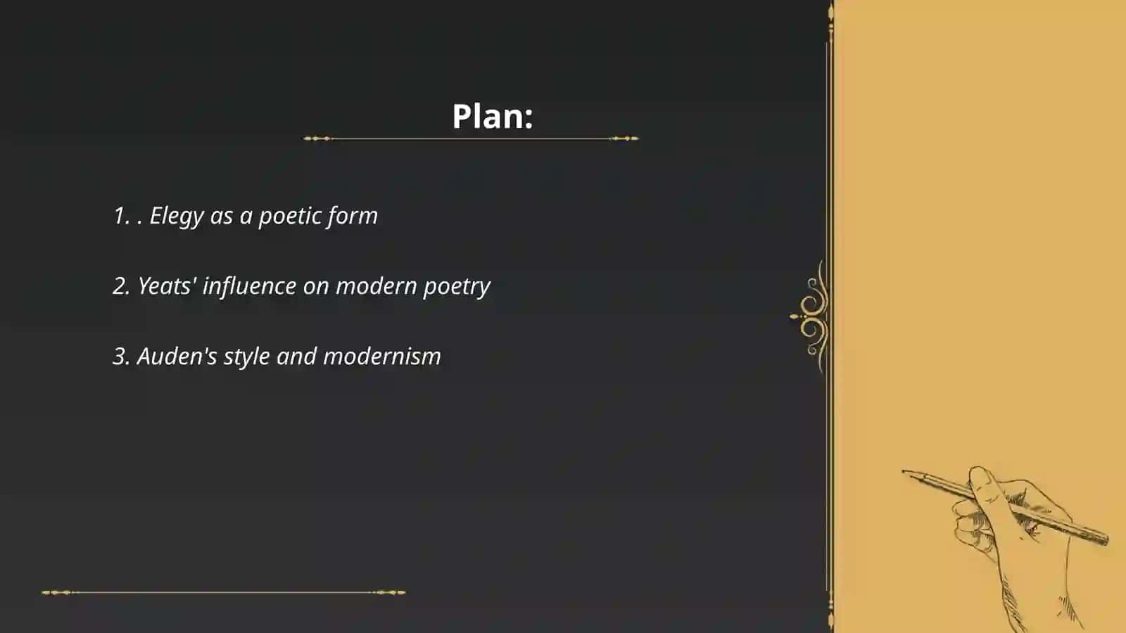 W.H. Auden's "In Memory of W.B. Yeats" 2