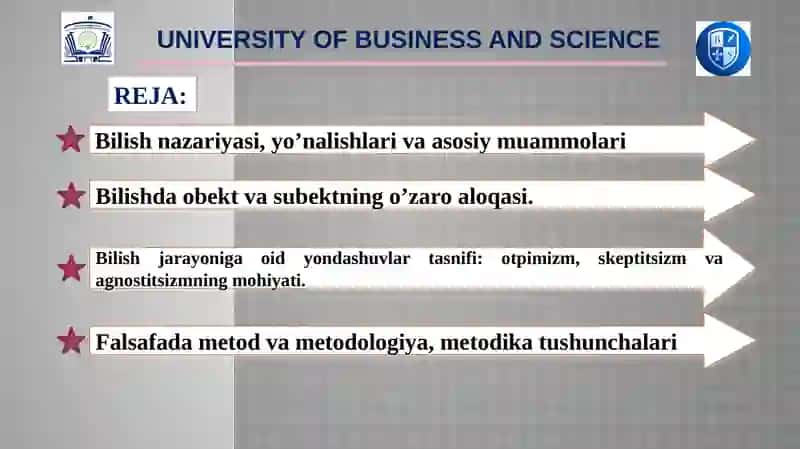 Bilish nazariyasi (gnoseologiya) 2