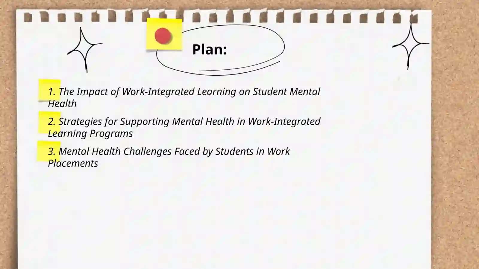 Critical assessment issues in work integrated learning mental helath 2