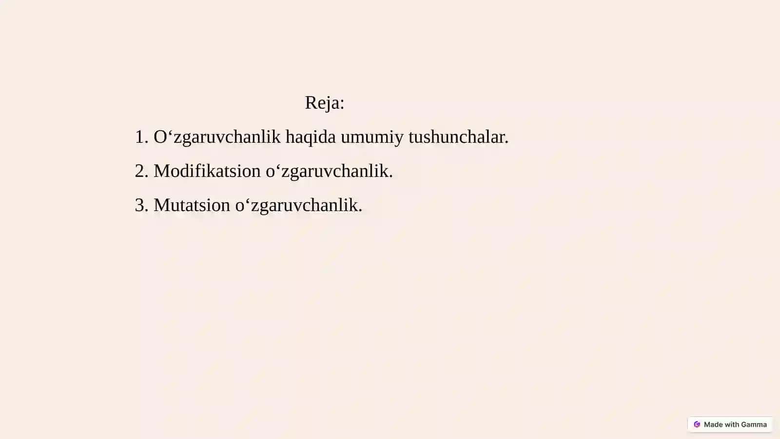 Oʻzgaruvchanlik qonuniyatlari 2