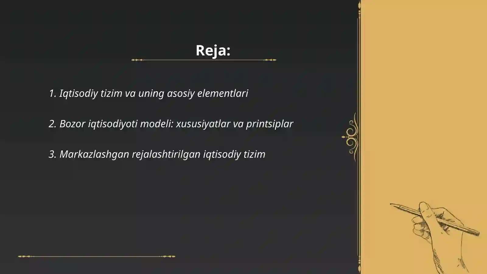 Iqtisodiy tizim modellari va mulkchilik 2
