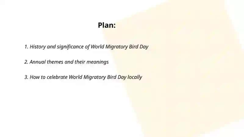 World Migratory Bird Day 2