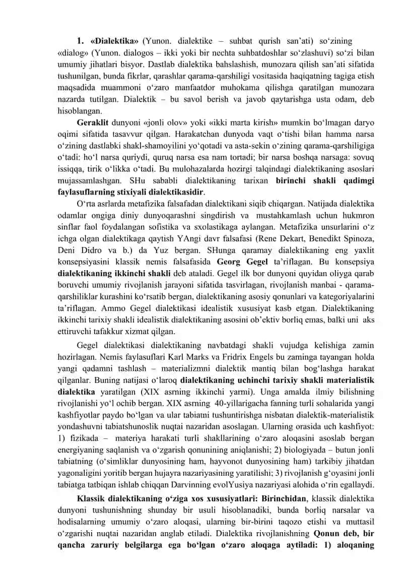 Rivojlanish falsafasi 2