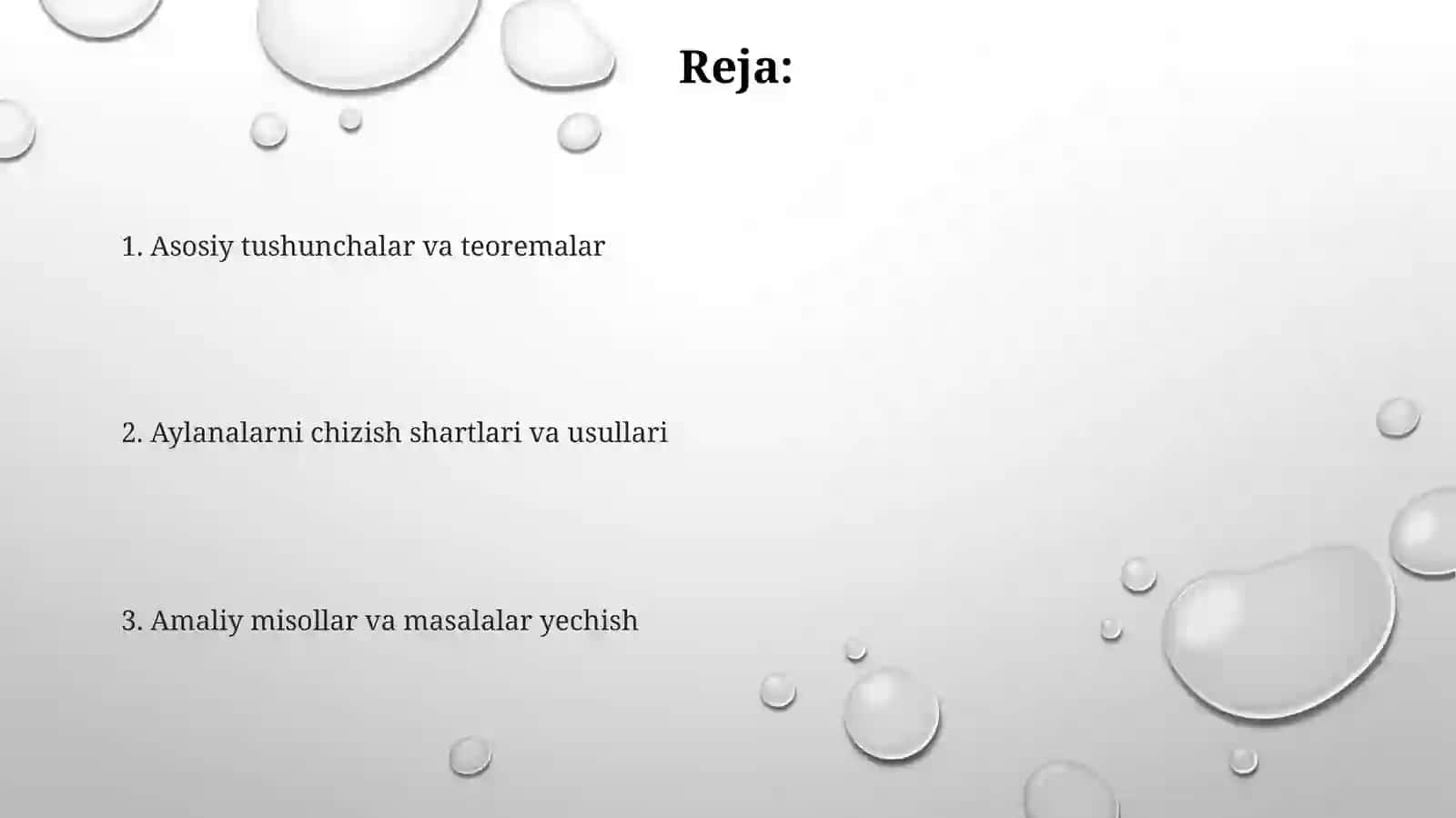 Aylanalarni chizish shartlari va usullari 2