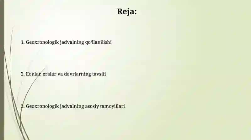 Geoxronologik jadval 2