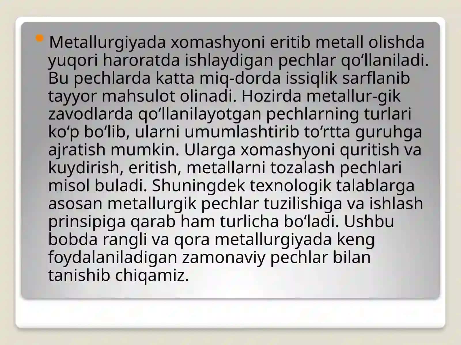 Metallurgik pechlar 2