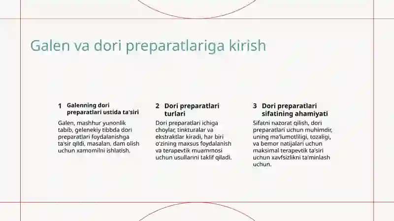Galen va Dori Preparatlari 2