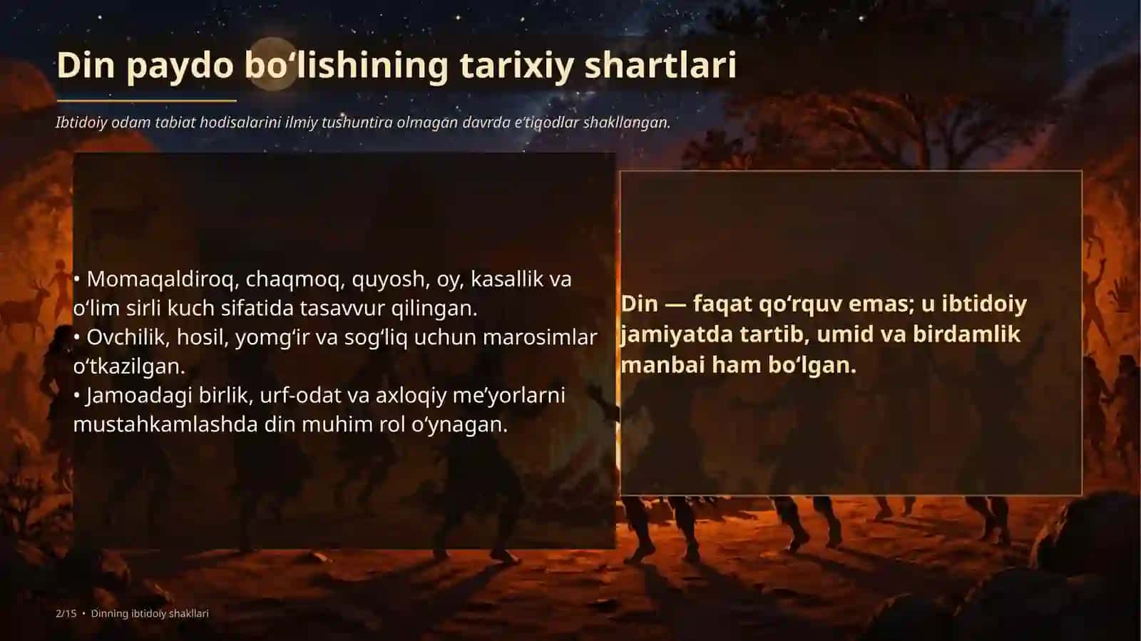 DINNING IBTIDOIY SHAKLLARI 2