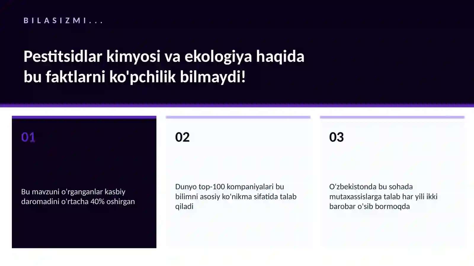 Pestitsidlar kimyosi va ekologiya 2