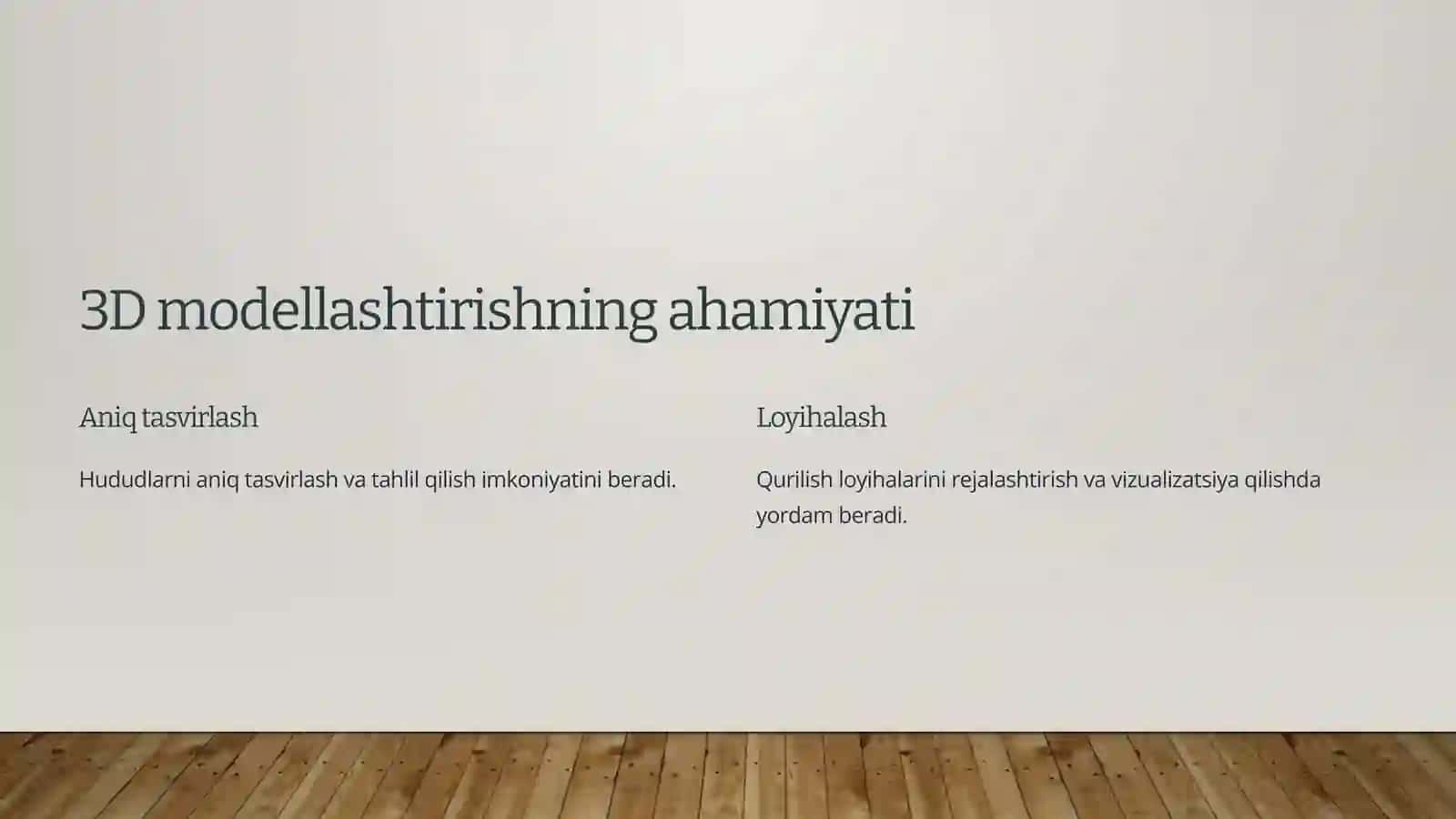 Uch o‘lchamli modellashtirish: Geodeziya va qurilishda yangi imkoniyatlar 2