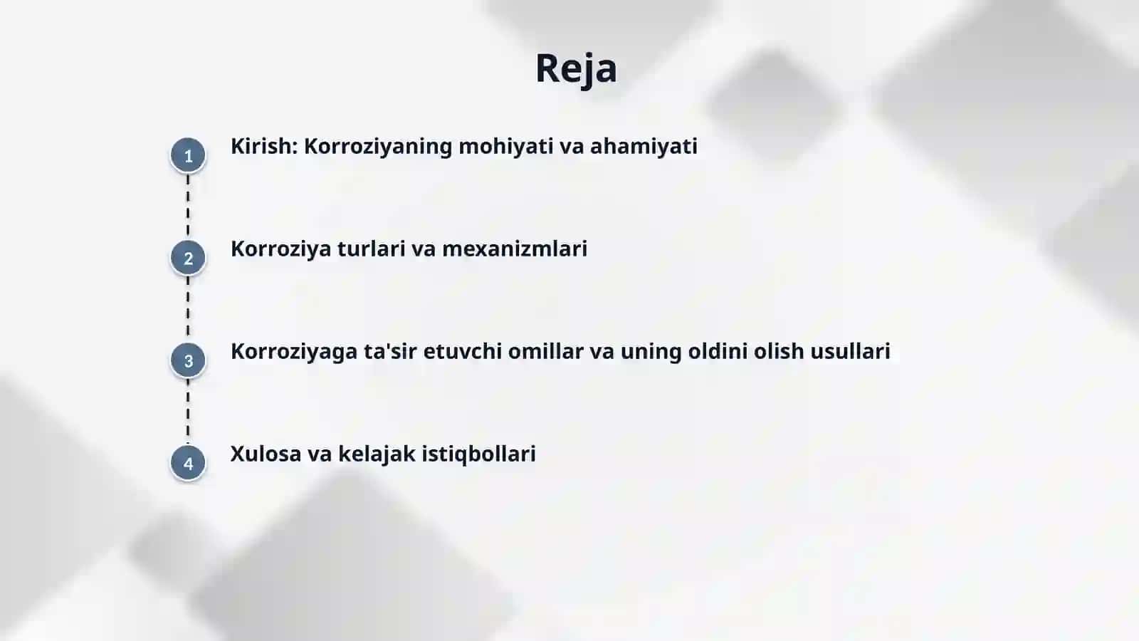 Metallar korroziyasini o'rganish 2