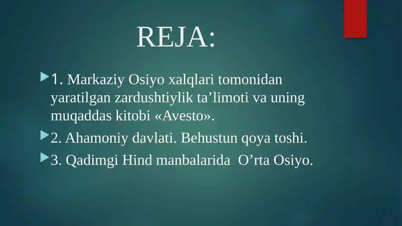 Avesto va Zardushtiylik 2