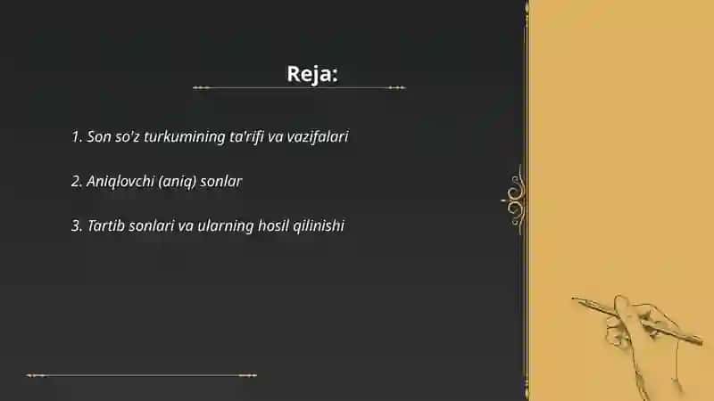 Son so'z turkumi 2
