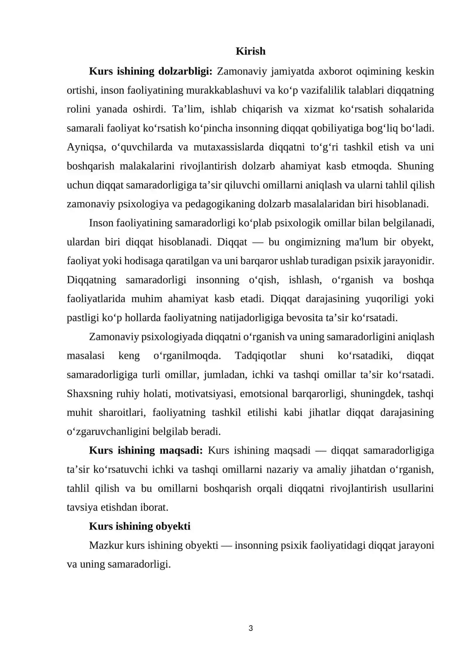 DIQQAT SAMARADORLIGIGA TA'SIR KO'RSATUVCHI OMILLAR 2