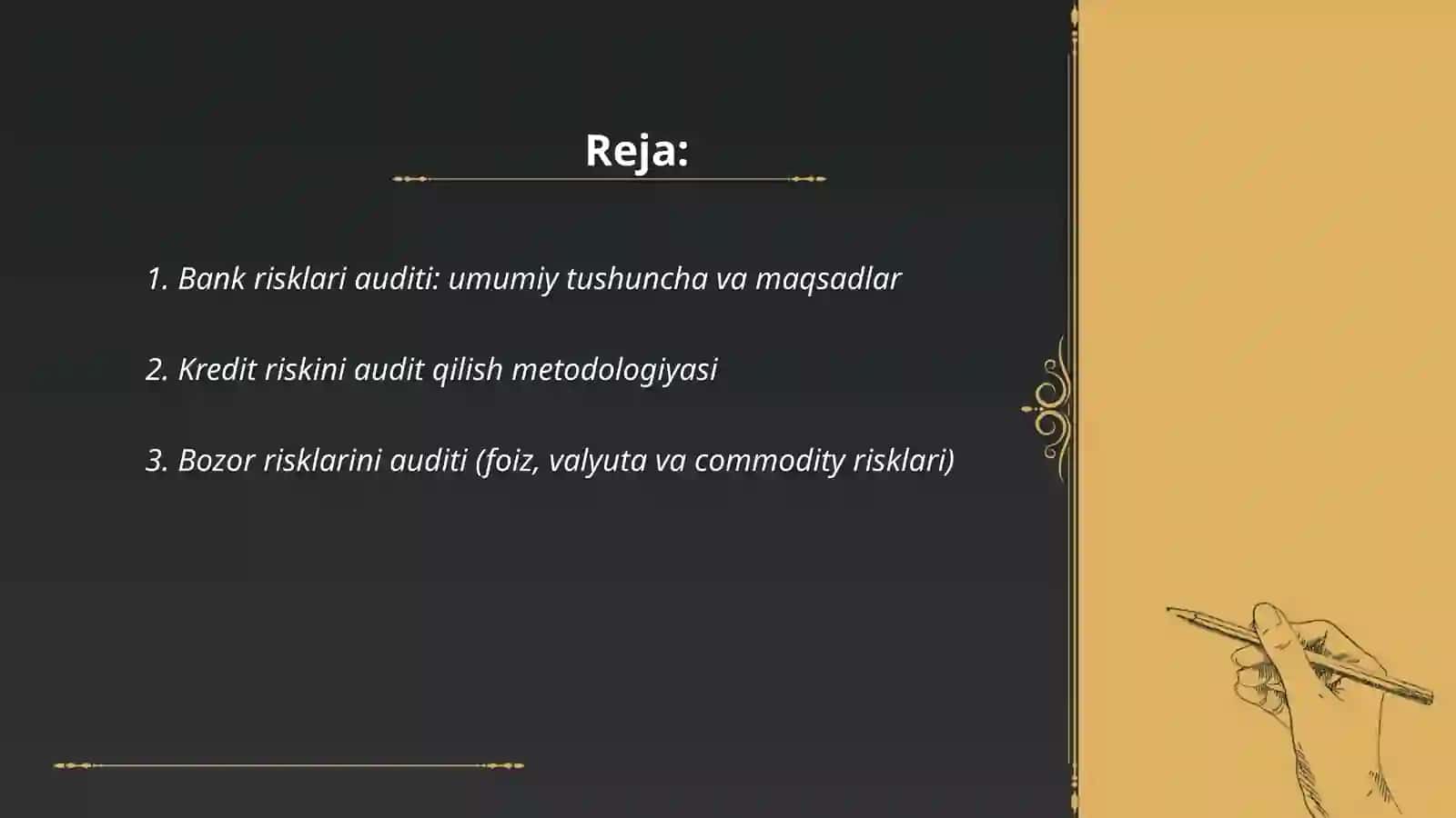 Bank risklari auditi 2