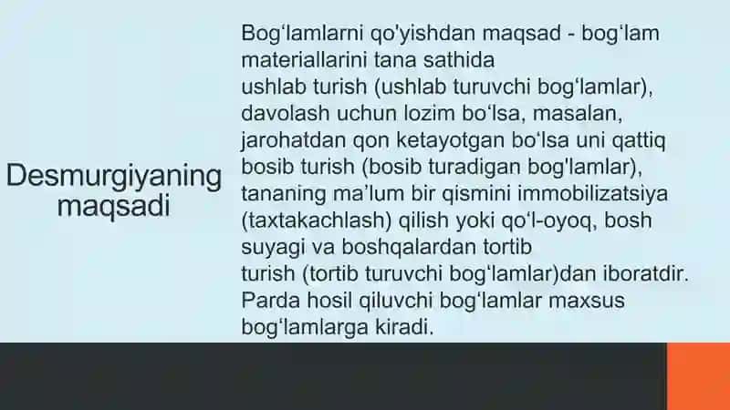 Desmurgiya tushunchasi 2