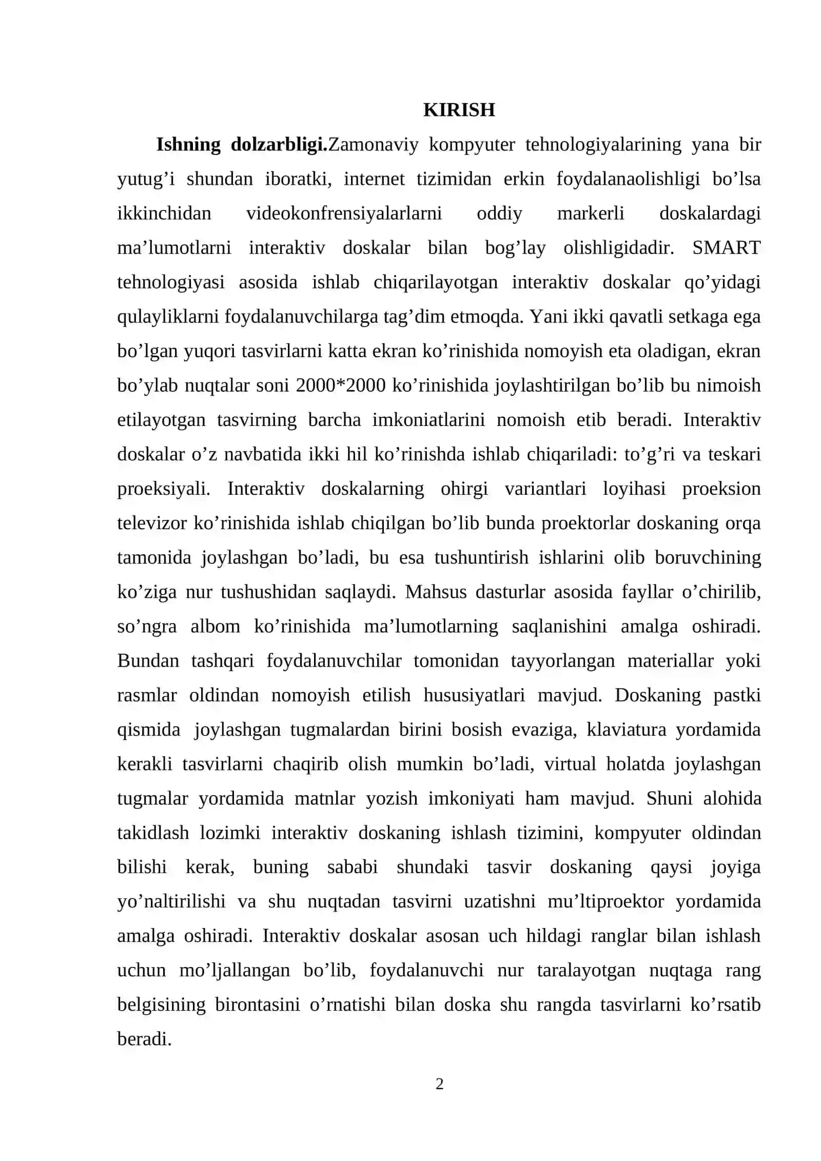 ELEKTRON DOSKA VA UNDAN FOYDALANISH METODIKASI 2