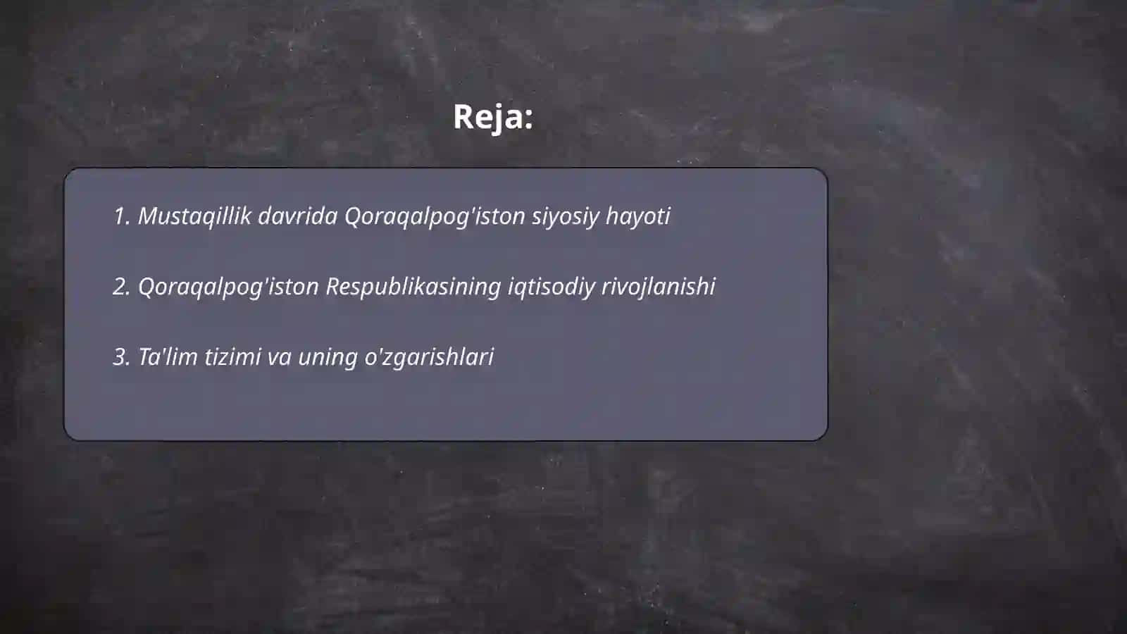 Mustaqilik Yillarida Qoraqalpog'iston Respublikasi 2