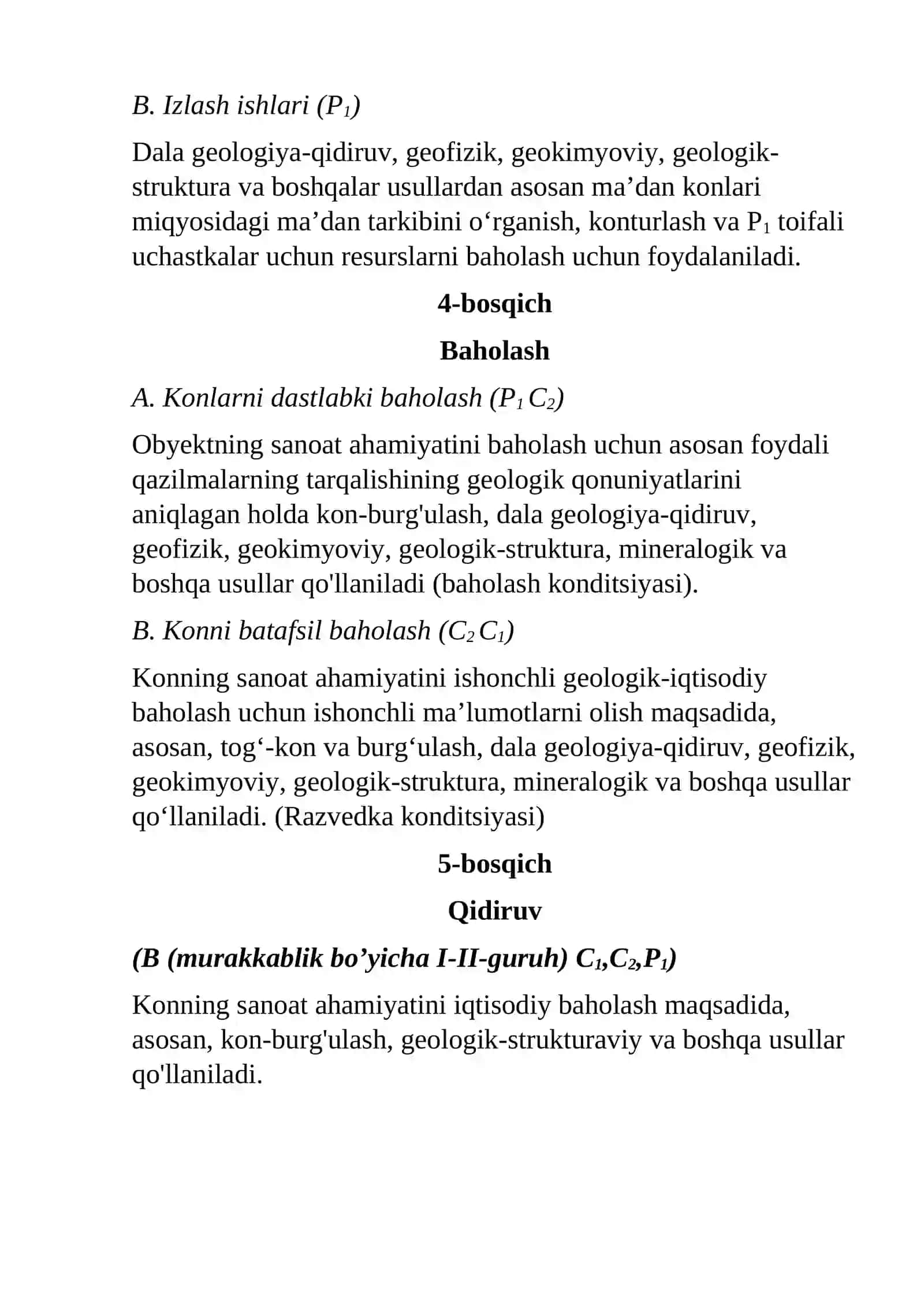 Geologiya razvedka bosqichlari 2