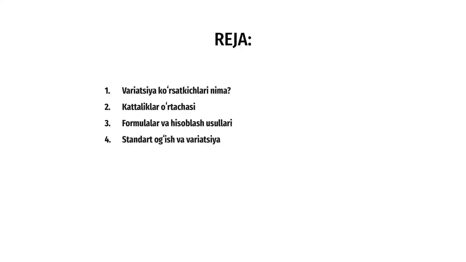 Variatsiya koʻrsatkichlari 2